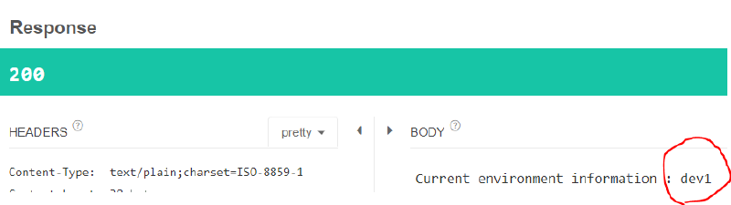 API response confirmation